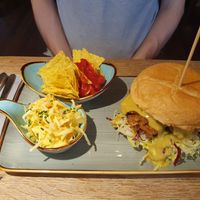 Nö burger at The Vegan Eagle in Hamburg