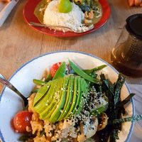 Japanese Chukadon of the special menue at The Vegan Eagle in Hamburg