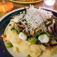 Asian smashed potatoes at The Vegan Eagle in Hamburg