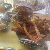 So good we got the combo with the cornbread and sweet tea and loved it so much  at Fungi Foods in Oakland
