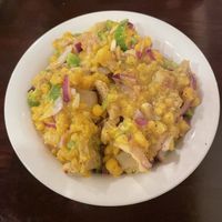 Yater fitfit (appetizer) at Lalibela in New Haven