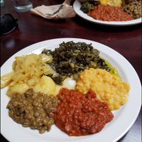 Lunch buffet  at Lalibela in New Haven