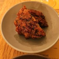 Mushrooms fritters (pataniscas de cogumelo) at OFF - Petiscos tradicionais portugueses in Aveiro