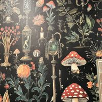 Trippy bathroom wallpaper   at Trilogy Sanctuary in La Jolla