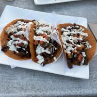 Spicy mushroom asada tacoss  at Trilogy Sanctuary in La Jolla