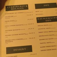 Menu 2 at Baratie Burger & Beer in Hannover