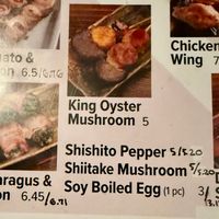 Vegan Yakitori Options at Shoya Izakaya  in Doraville