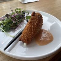 Fried cheese  at Sugyeongsa - 수경사 in Gyeongju-si
