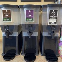 Iced coffee station  at Mister Bagel in Brunswick