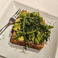 Avocado Toast w/ Arugula, Lemon, Olive Oil, Salt & Pepper at Asterisk Coffee Bar  in Cuyahoga Falls