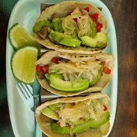 Tacos with Oystermashrooms #Veganuary at Mandarina in Quetzaltenango