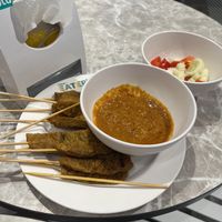 Satay skewers  at So Vegan - ICS in Bangkok