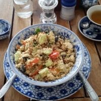 Yummy Chick Pea and Couscous Salad at Epic Arts Cafe in Kampot