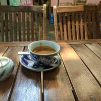 Large espresso at Epic Arts Cafe in Kampot