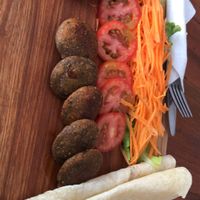 falafel wrap at Epic Arts Cafe in Kampot