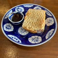 Tomato & Onion Toast - 1.5$ at Epic Arts Cafe in Kampot