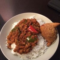 vegan curry at Nirvana Cafe in Luxembourg City