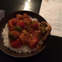 Vegetable curry at Nirvana Cafe in Luxembourg City
