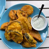 veggie pakora at Nirvana Cafe in Luxembourg City