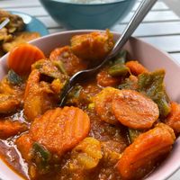 dish of the day at Nirvana Cafe in Luxembourg City