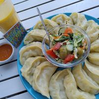 Momos at Nirvana Cafe in Luxembourg City