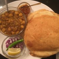 Chole Batura at Nirvana Cafe in Luxembourg City