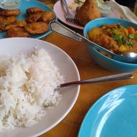 Vegetable curry at Nirvana Cafe in Luxembourg City