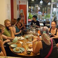 Room for a big company  at Nirvana Cafe in Luxembourg City