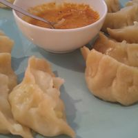 This is the momo dish. A must try! at Nirvana Cafe in Luxembourg City