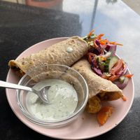 nirvana wrap (7.90€)  at Nirvana Cafe in Luxembourg City