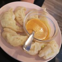 Small momos at Nirvana Cafe in Luxembourg City