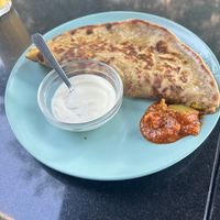 Parantha  at Nirvana Cafe in Luxembourg City