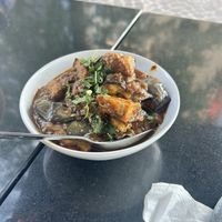 Aubergine masalaa  at Nirvana Cafe in Luxembourg City