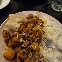 Soya chunks curry at Nirvana Cafe in Luxembourg City