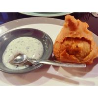 Samosas  at Nirvana Cafe in Luxembourg City