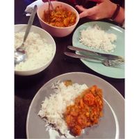 Mixed veggie curry at Nirvana Cafe in Luxembourg City