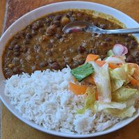 Plat du jour- dish Of the day at Nirvana Cafe in Luxembourg City