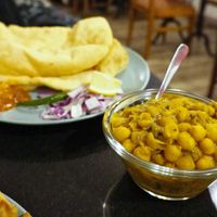 Chole Bhatura at Nirvana Cafe in Luxembourg City