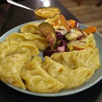 Momo at Nirvana Cafe in Luxembourg City