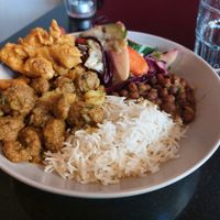 Buffet at Nirvana Cafe in Luxembourg City