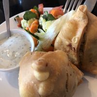 samosa at Nirvana Cafe in Luxembourg City