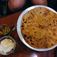 Paratha at Nirvana Cafe in Luxembourg City