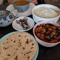 Vegan victuals conveniently located. at Nirvana Cafe in Luxembourg City