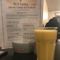 Mango Lassi  at Nirvana Cafe in Luxembourg City