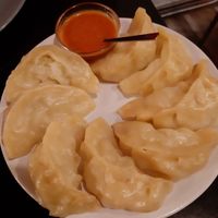 Momo at Nirvana Cafe in Luxembourg City