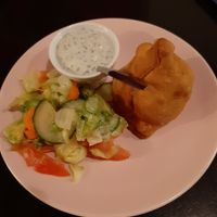Samosa at Nirvana Cafe in Luxembourg City