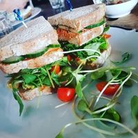 Vegan club sandwich at Lafew Teahouse and Kombucha Bar  in Cairns
