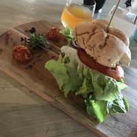 Earth burger  at Lafew Teahouse and Kombucha Bar  in Cairns