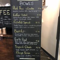 Bowls Menu at Lafew Teahouse and Kombucha Bar  in Cairns