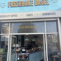 Shop front   at Freshbake Bagel  in London